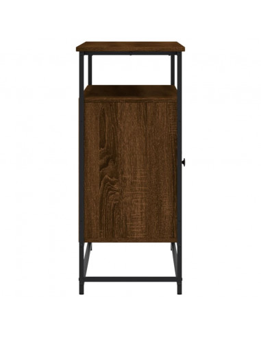 Credenza Rovere Marrone 100x35x80 cm in Legno Multistrato