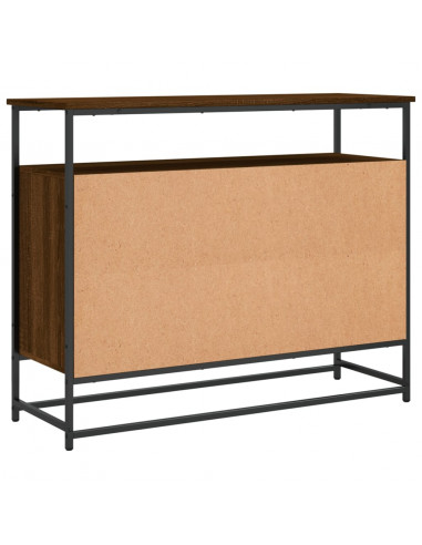 Credenza Rovere Marrone 100x35x80 cm in Legno Multistrato