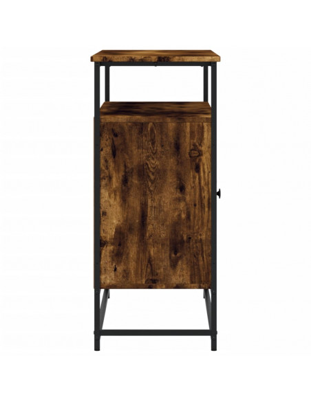 Credenza Rovere Fumo 100x35x80 cm in Legno Multistrato