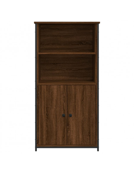 Credenza Rovere Marrone 62x36x121,5 cm in Legno Multistrato