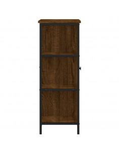 Credenza Rovere Marrone 70x30x80 cm in Legno Multistrato 2