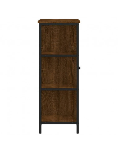 Credenza Rovere Marrone 70x30x80 cm in Legno Multistrato