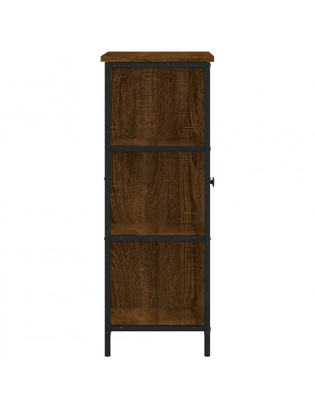 Credenza Rovere Marrone 70x30x80 cm in Legno Multistrato