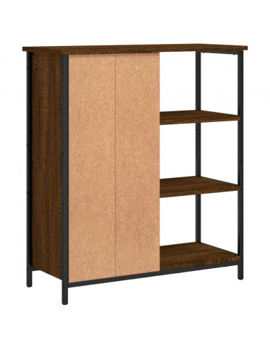 Credenza Rovere Marrone 70x30x80 cm in Legno Multistrato