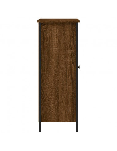 Credenza Rovere Marrone 70x30x80 cm in Legno Multistrato