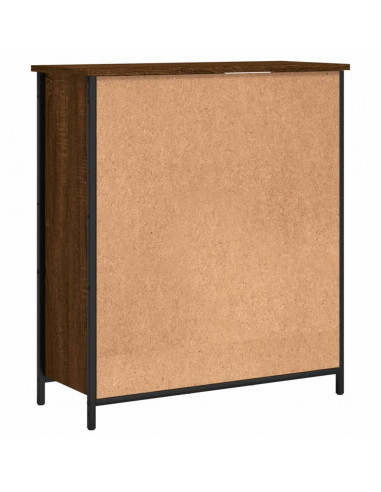 Credenza Rovere Marrone 70x30x80 cm in Legno Multistrato