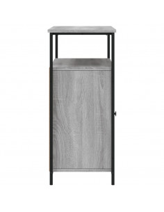 Credenza Grigio Sonoma 100x35x80 cm in Legno Multistrato 2