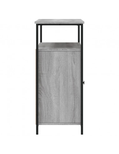 Credenza Grigio Sonoma 100x35x80 cm in Legno Multistrato