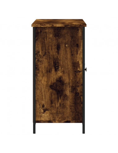 Credenza Rovere Fumo 100x35x70 cm in Legno Multistrato