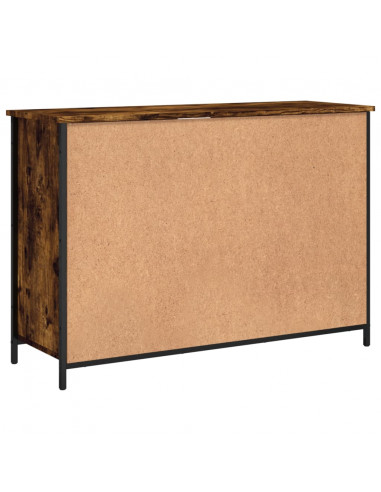 Credenza Rovere Fumo 100x35x70 cm in Legno Multistrato
