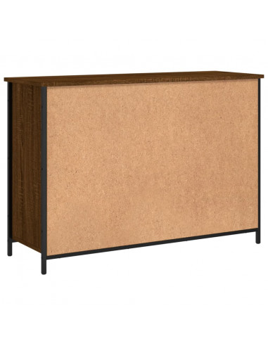 Credenza Rovere Marrone 100x35x70 cm in Legno Multistrato