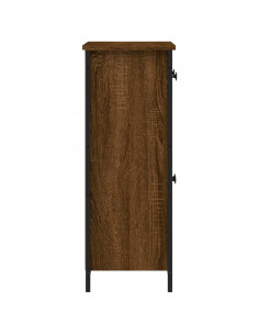 Credenza Rovere Marrone 70x30x80 cm in Legno Multistrato 2