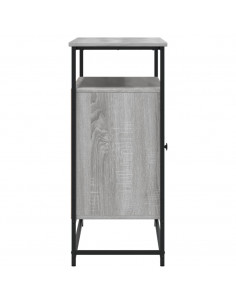 Credenza Grigio Sonoma 100x35x80 cm in Legno Multistrato 2