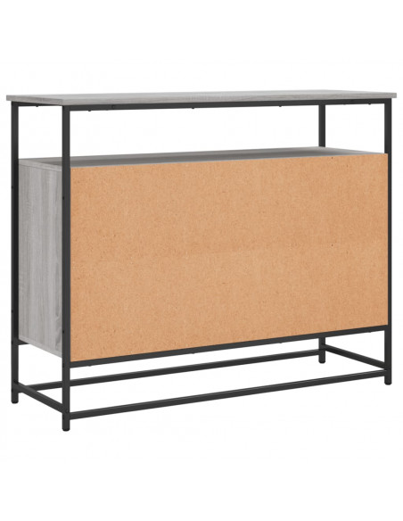 Credenza Grigio Sonoma 100x35x80 cm in Legno Multistrato