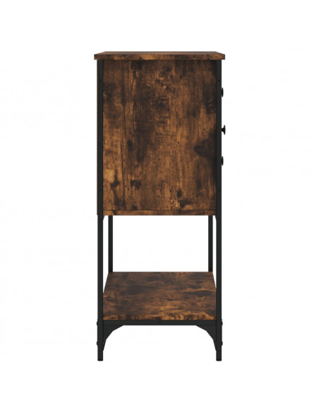 Credenza Rovere Fumo 100x36x85 cm in Legno Multistrato