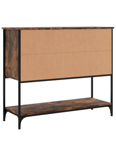 Credenza Rovere Fumo 100x36x85 cm in Legno Multistrato