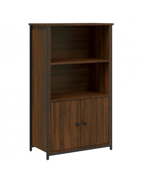 Credenza Rovere Marrone 62x32x103,5 cm in Legno Multistrato