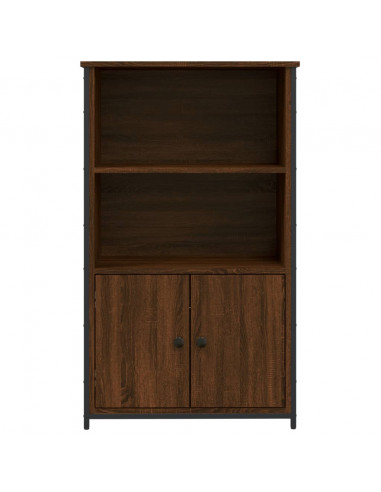 Credenza Rovere Marrone 62x32x103,5 cm in Legno Multistrato