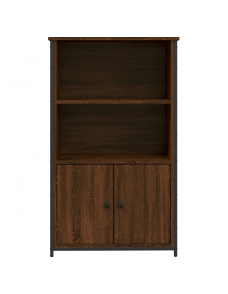 Credenza Rovere Marrone 62x32x103,5 cm in Legno Multistrato