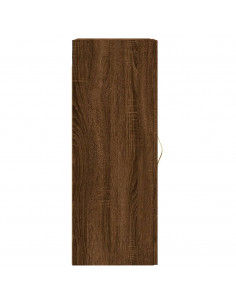 Mobile a Parete Rovere Marrone 34,5x34x90 cm Legno Multistrato 2