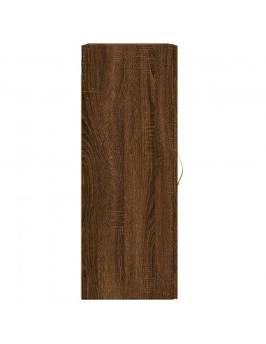 Mobile a Parete Rovere Marrone 34,5x34x90 cm Legno Multistrato