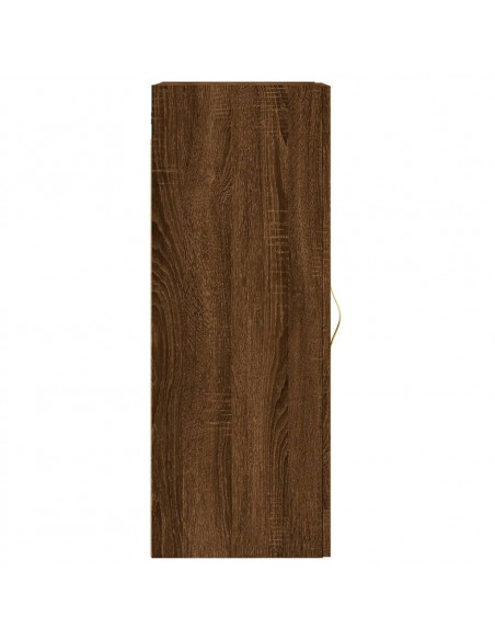 Mobile a Parete Rovere Marrone 34,5x34x90 cm Legno Multistrato