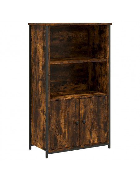 Credenza Rovere Fumo 62x32x103,5 cm in Legno Multistrato