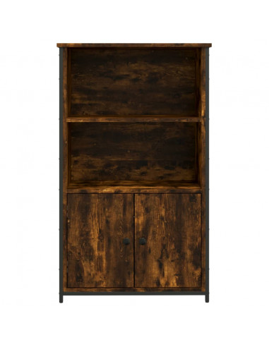 Credenza Rovere Fumo 62x32x103,5 cm in Legno Multistrato