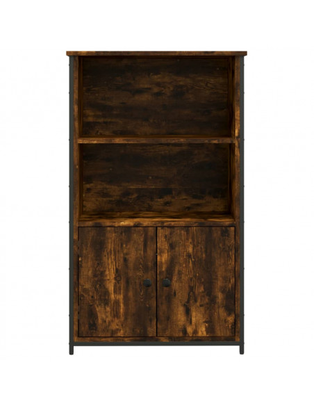 Credenza Rovere Fumo 62x32x103,5 cm in Legno Multistrato