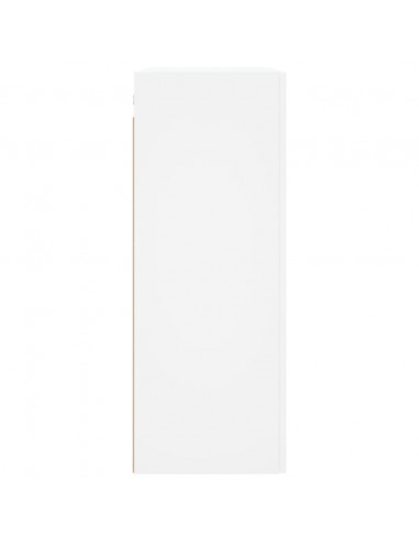 Armadietti a Parete 2 pz Bianchi in Legno Multistrato