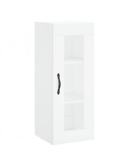 Credenza Bianca 34,5x34x180 cm in Legno Multistrato