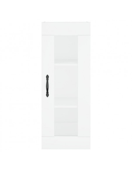 Credenza Bianca 34,5x34x180 cm in Legno Multistrato