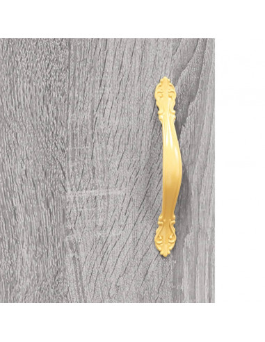 Credenza Grigio Sonoma 69,5x34x180 cm in Legno Multistrato