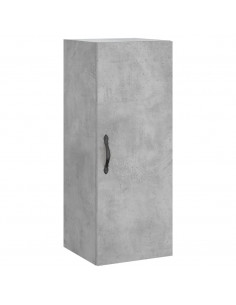 Credenza Grigio Cemento 34,5x34x180 cm in Legno Multistrato 2