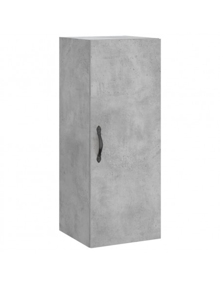 Credenza Grigio Cemento 34,5x34x180 cm in Legno Multistrato