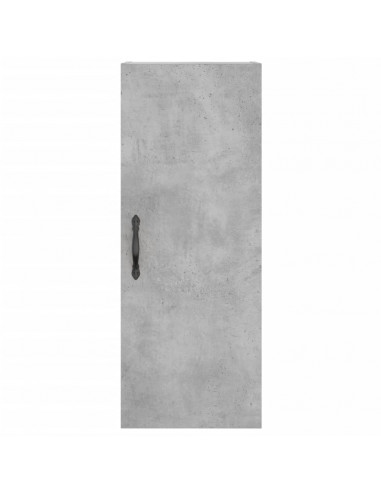 Credenza Grigio Cemento 34,5x34x180 cm in Legno Multistrato