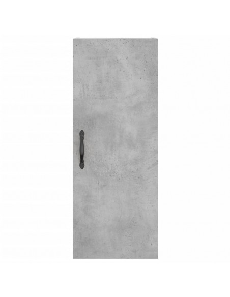Credenza Grigio Cemento 34,5x34x180 cm in Legno Multistrato