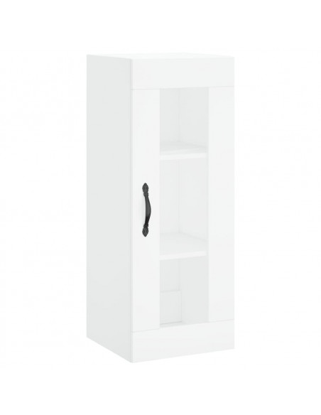 Credenza Bianca 34,5x34x180 cm in Legno Multistrato