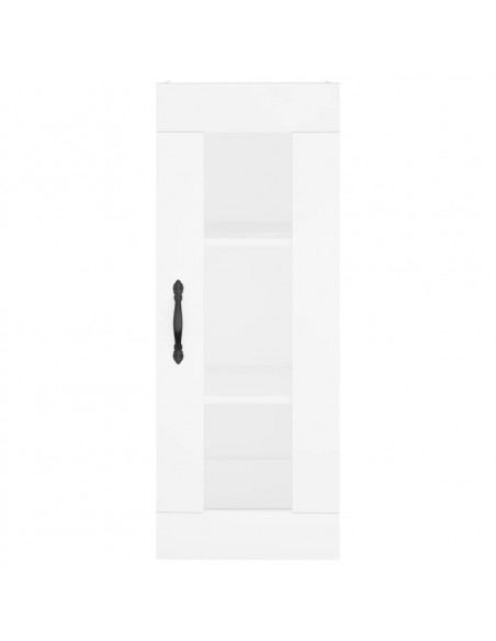 Credenza Bianca 34,5x34x180 cm in Legno Multistrato