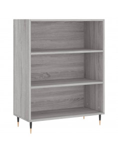 Credenza Grigio Sonoma 69,5x34x180 cm in Legno Multistrato 2