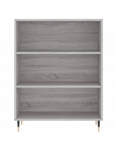 Credenza Grigio Sonoma 69,5x34x180 cm in Legno Multistrato