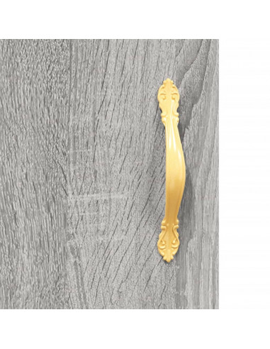 Credenza Grigio Sonoma 69,5x34x180 cm in Legno Multistrato