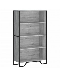 Libreria Grigio Sonoma 80x31x137,5 cm in Legno Multistrato 2