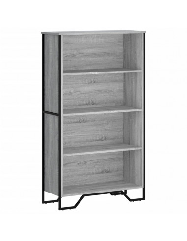 Libreria Grigio Sonoma 80x31x137,5 cm in Legno Multistrato