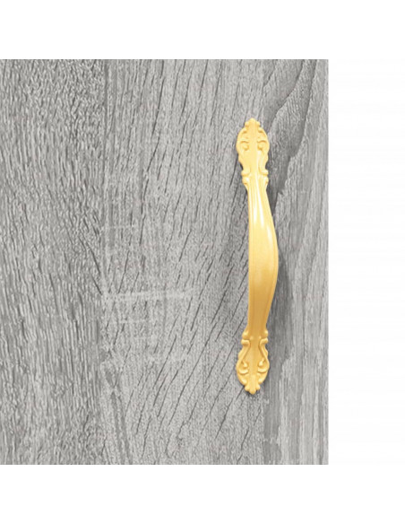 Credenza Grigio Sonoma 69,5x34x180 cm in Legno Multistrato