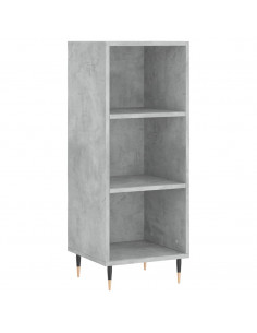 Credenza Grigio Cemento 34,5x34x180 cm in Legno Multistrato 2
