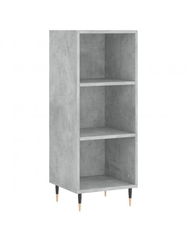 Credenza Grigio Cemento 34,5x34x180 cm in Legno Multistrato