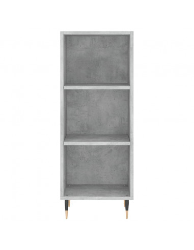 Credenza Grigio Cemento 34,5x34x180 cm in Legno Multistrato