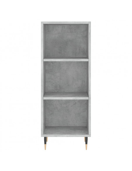Credenza Grigio Cemento 34,5x34x180 cm in Legno Multistrato