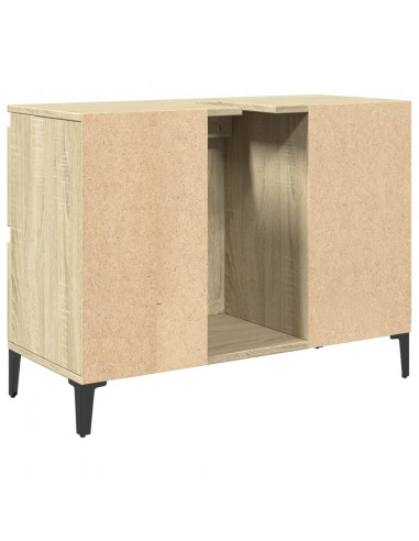 Mobile Lavabo Rovere Sonoma 80x33x60 cm in Legno Multistrato